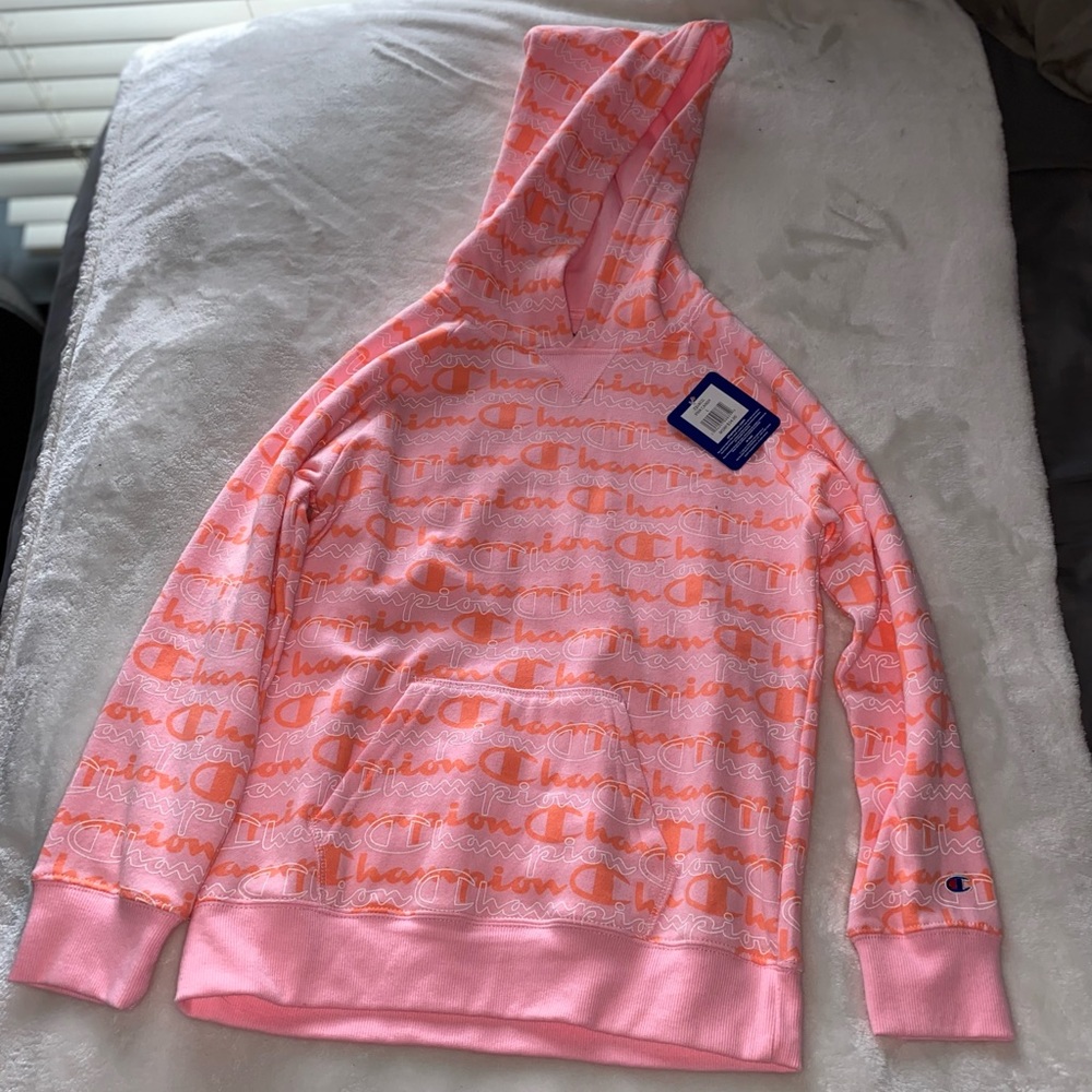 Pink champion hoodie